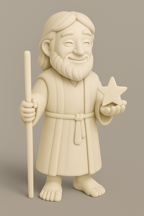 Abraham paint-your-own Kingdom Heroes figure